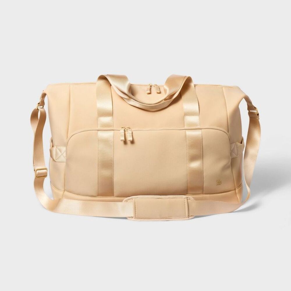 All In Motion - Faux Neoprene Weekender Bag - All In Motion Tan: S Tan